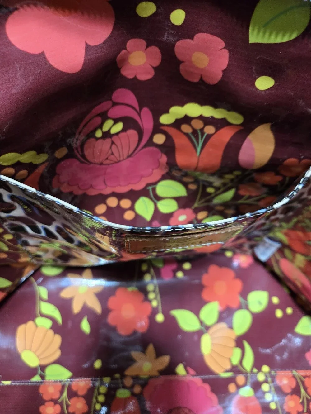 Consuela Camo Legacy Tote Bag Floral Leopard Pockets Zipper